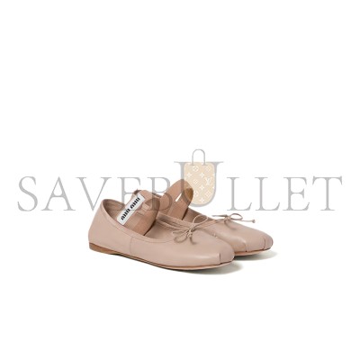 MIU MIU LEATHER BALLERINAS 5F794D MIU MIU LEATHER BALLERINAS 5F794D